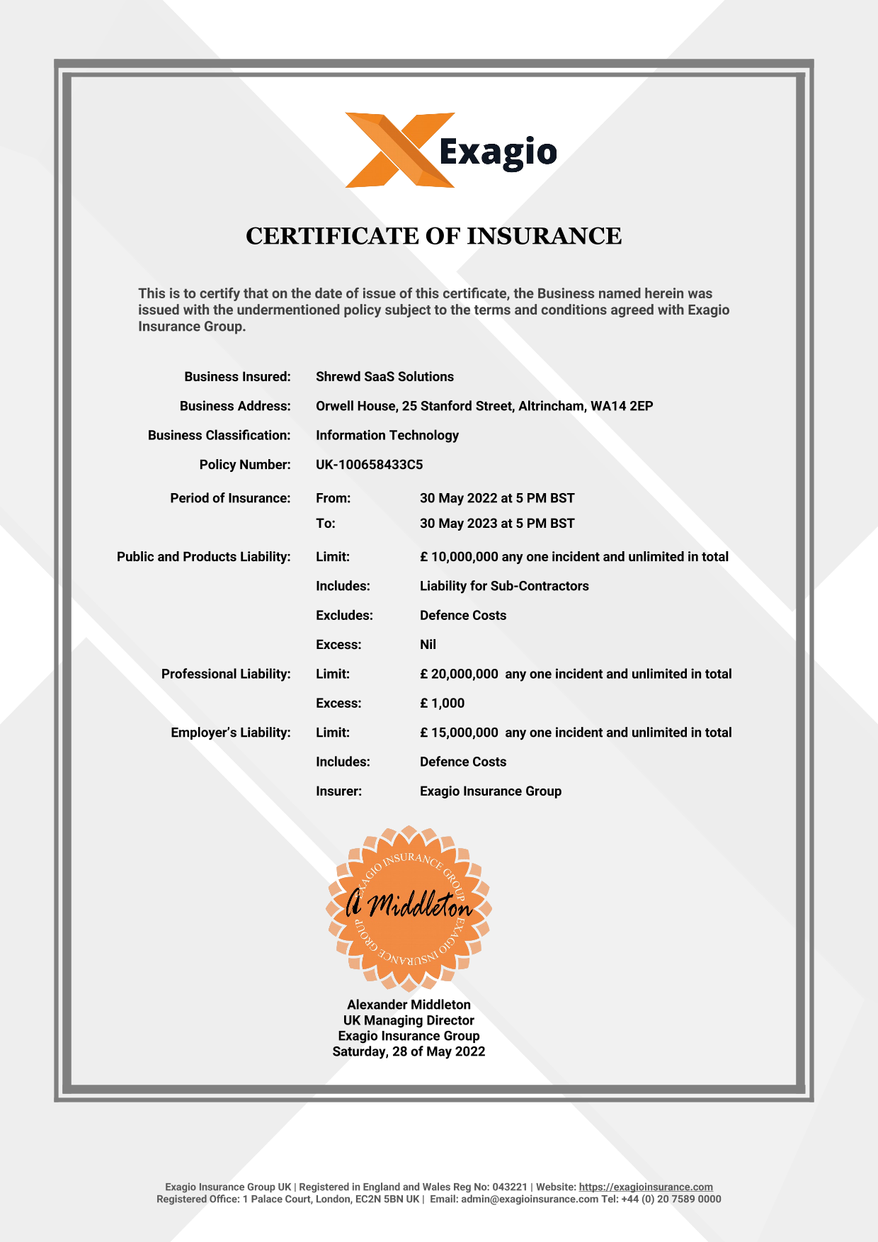 Read more about the article Business Insurance Certificate Template (Stand Out of 2024 Competitive Market)