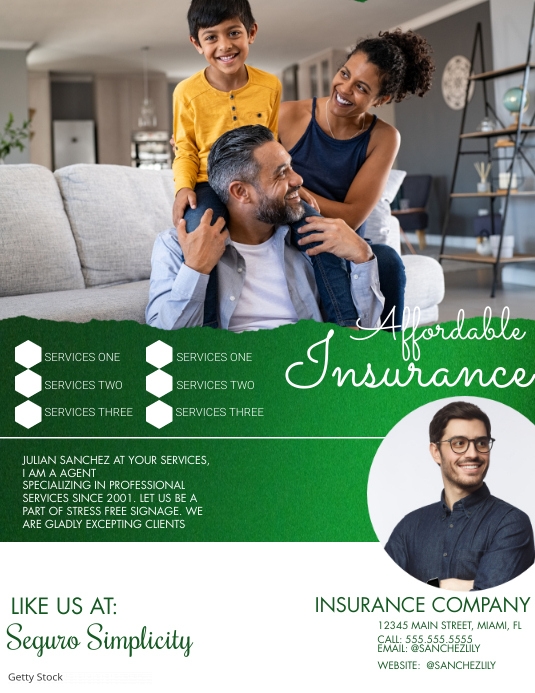 insurance broker flyer, life insurance broker flyer, insurance brokerage flyer