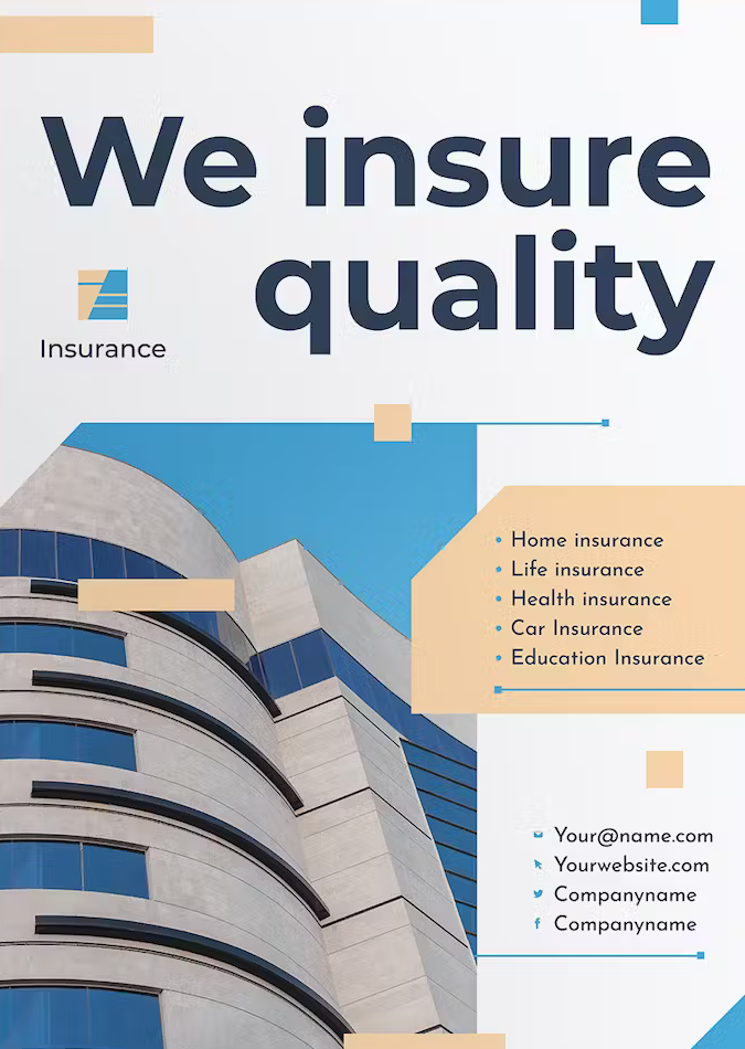 Read more about the article Free Insurance Company Poster Design (Your 2024 Shield of Protection)