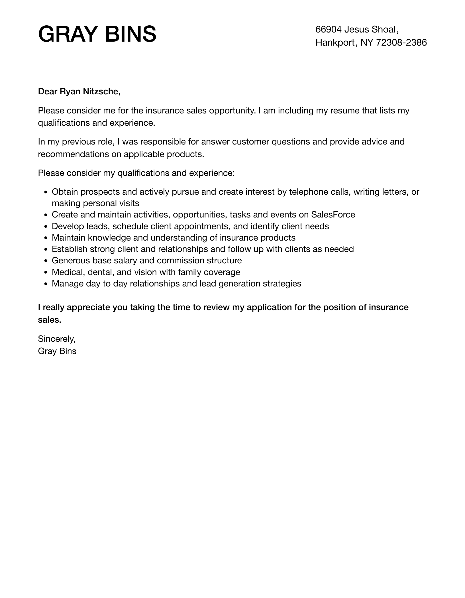 insurance sales agent cover letter, insurance underwriter cover letter, insurance sales cover letter