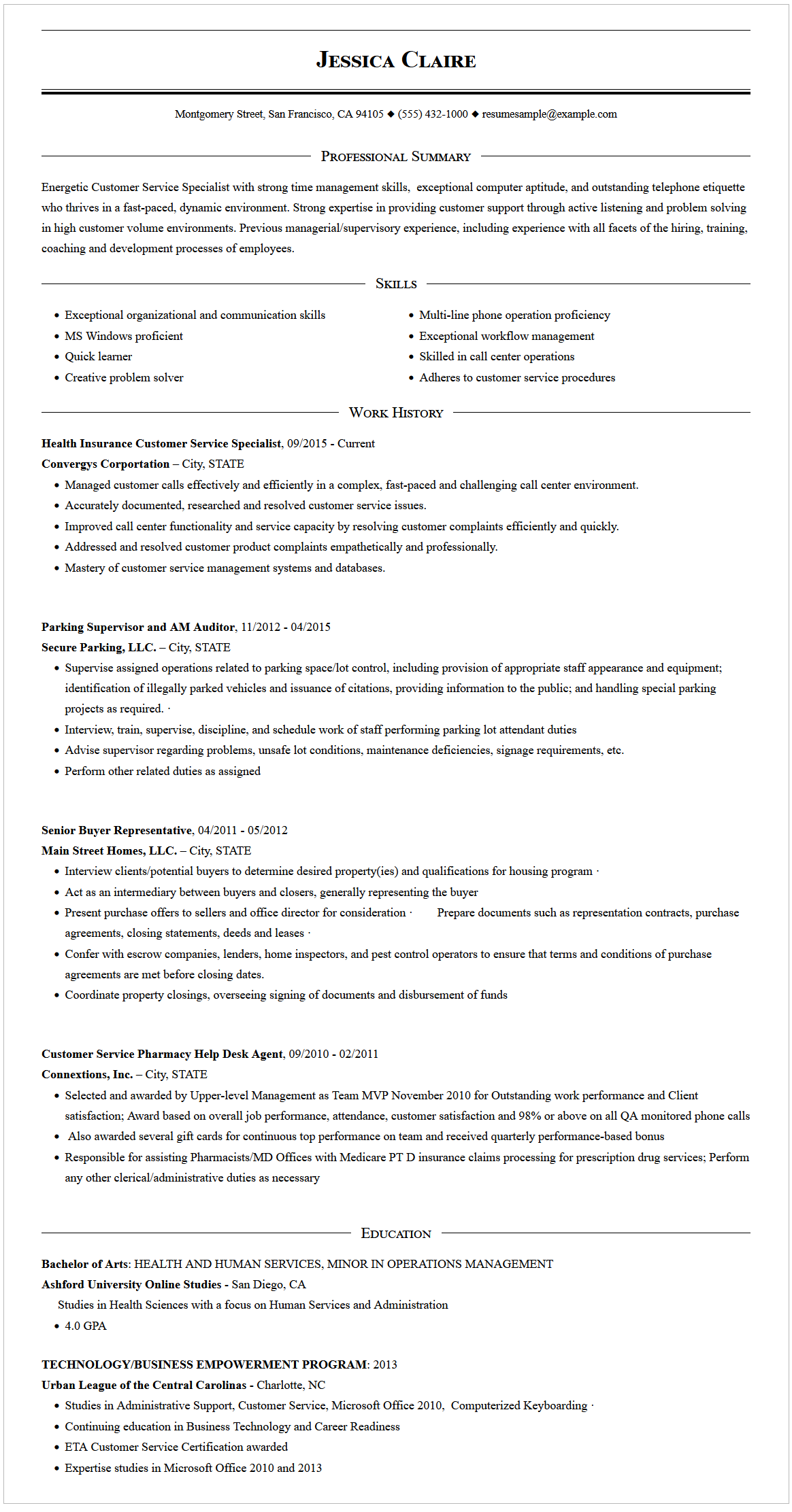 You are currently viewing Health Insurance Call Center Resume Sample Free (2024 Customer Service Excellence)