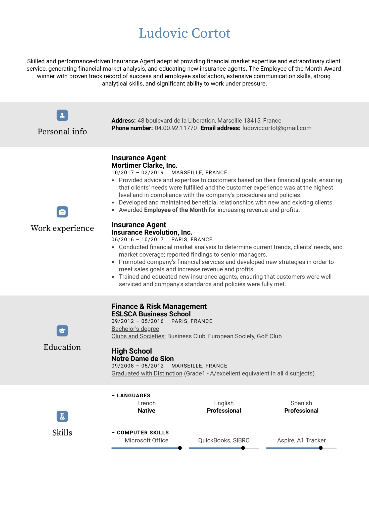 Read more about the article Insurance Resume Sample (Kickstart your 2024 Career with This Free Format)