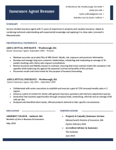 Read more about the article Life Insurance Agent Resume Sample (90% Hillarious Free Compilation)