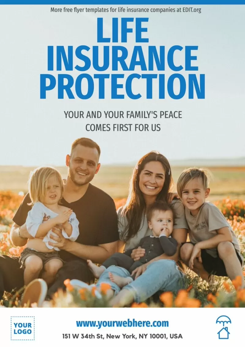 Life Insurance Poster Template Free Design