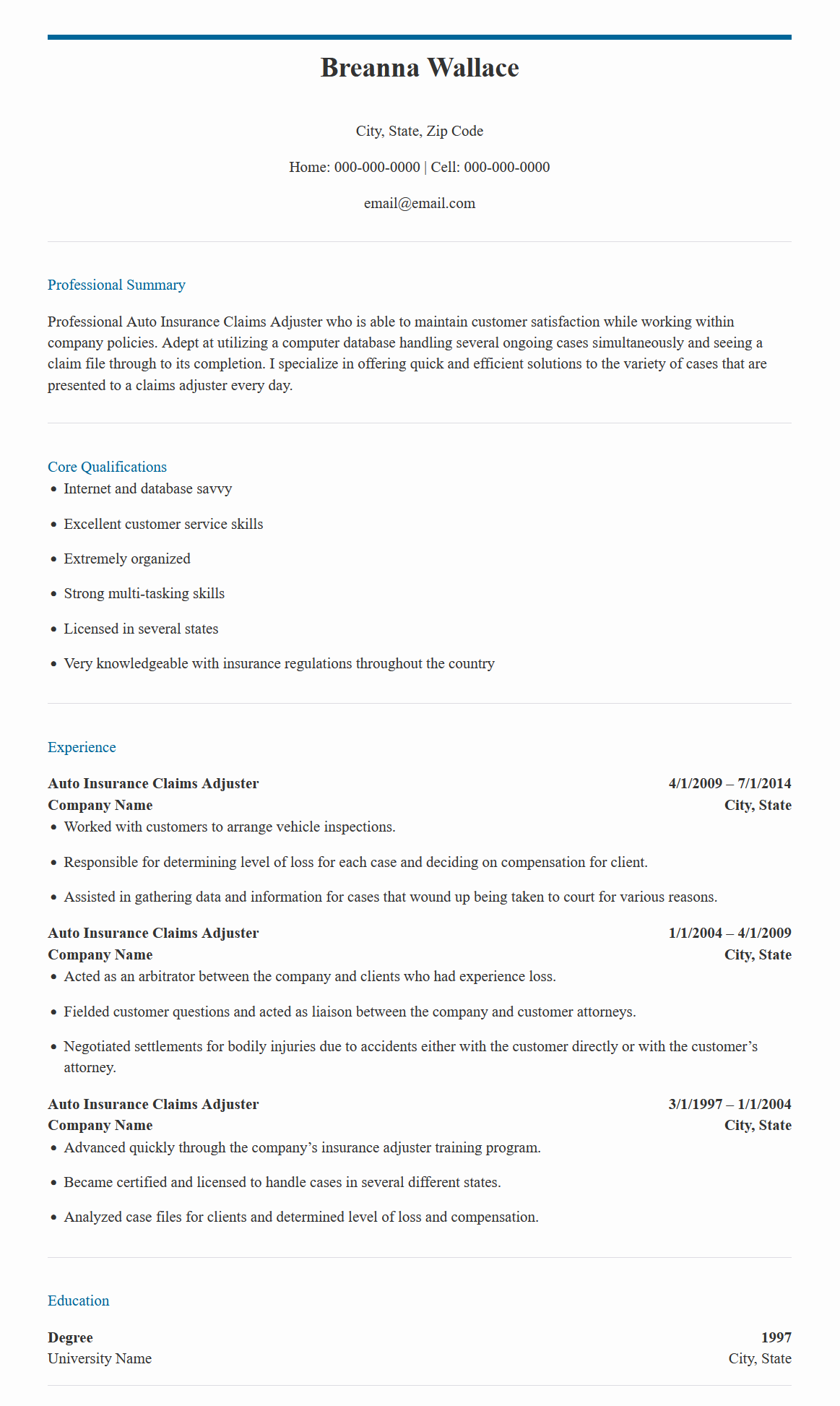 Read more about the article Car Insurance Resume Sample Free (Accelerate Your 2024 Job Search)